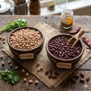 Chana and Rajma(चना और राजमा)